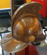 Load image into Gallery viewer, EOI - Brass Helmet - Merryweather reprod w/stand
